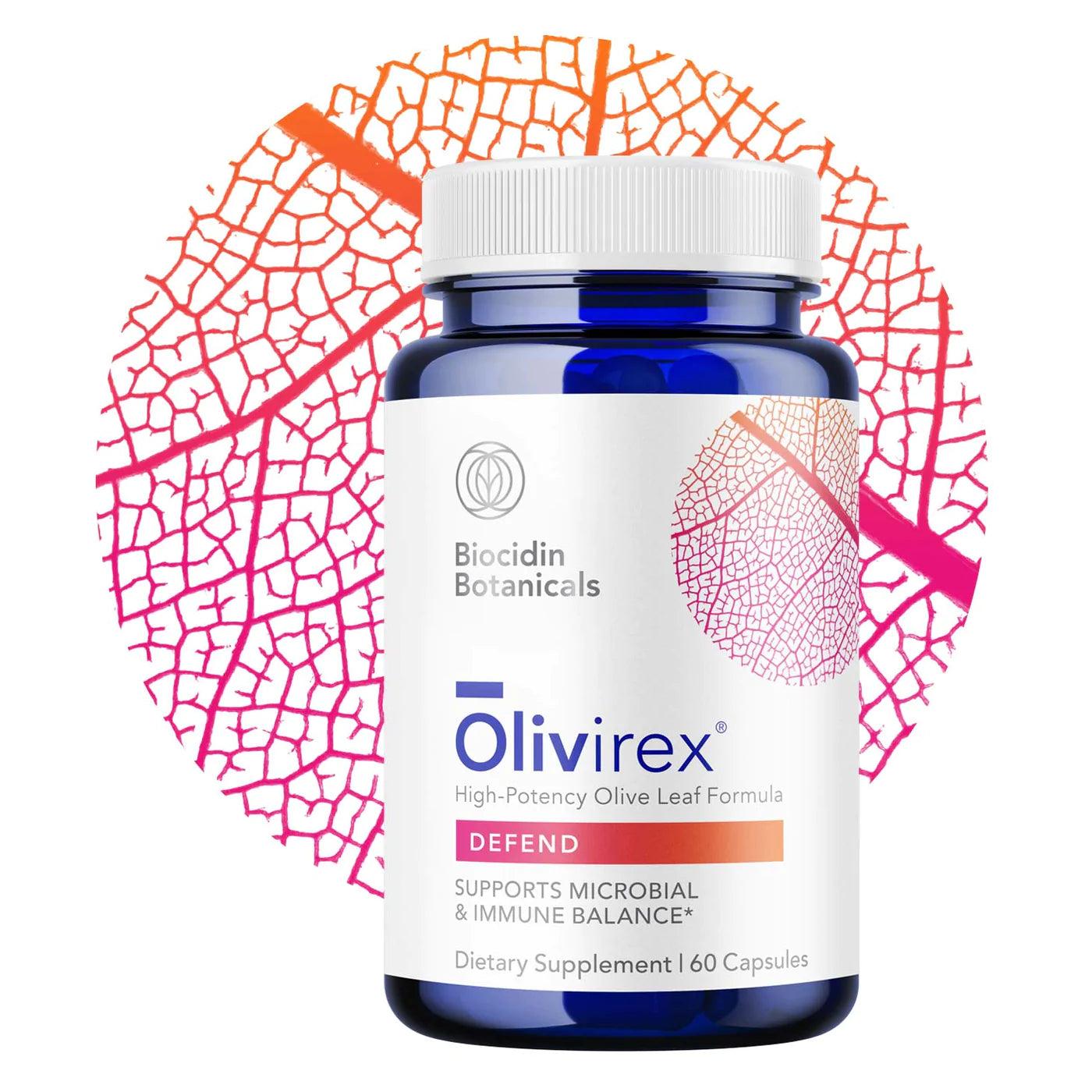 Olivirex - Olive Leaf Formula - 60 capsules - Biocidin Botanicals - welzo