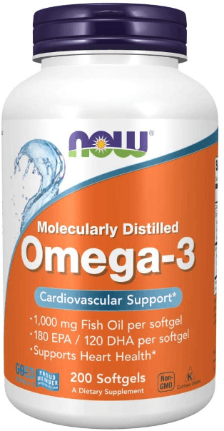 Omega-3, 180 EPA /120 DHA, 200 Softgels - NOW Foods - welzo