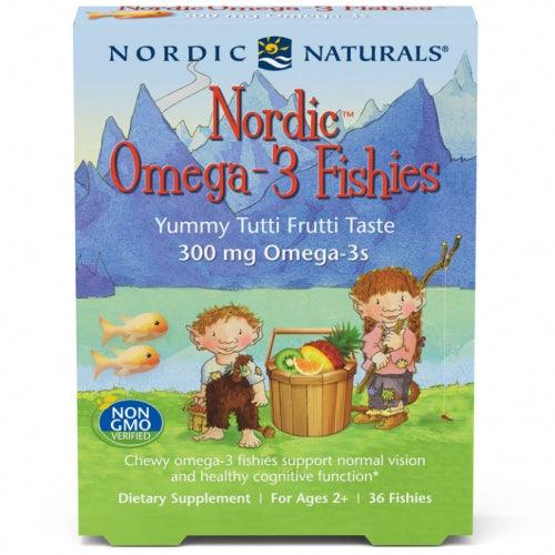 Omega-3 Fishies, Tutti Frutti, 36 Gummies - Nordic Naturals - welzo