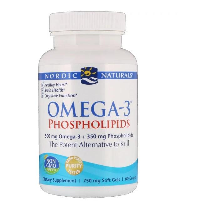 Omega-3 Phospholipids, 60 Soft Gels - Nordic Naturals - welzo