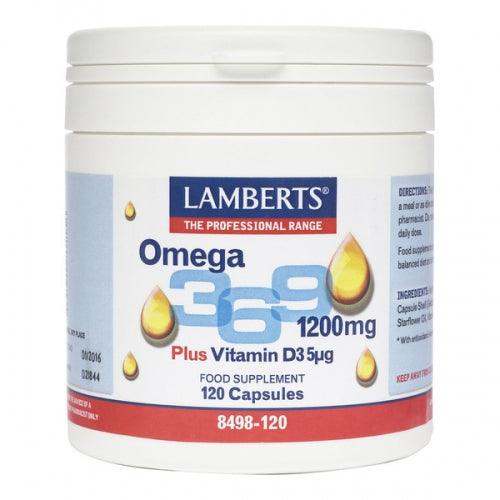 Omega 3,6,9 1200mg 120 Caps - Lamberts - welzo