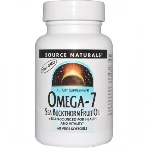 Omega-7, Seabuckthorn Fruit Oil, 60 Vegi Softgels - Source Naturals - welzo