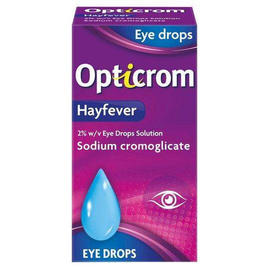 Opticrom Hayfever Eye Drops 10ml - welzo