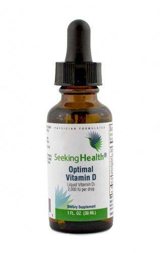 Optimal Vitamin D Liquid - 2,000 IU per Drop - Seeking Health - welzo