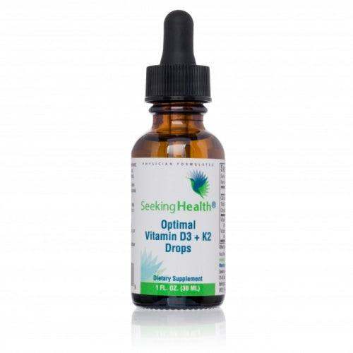 Optimal Vitamin D3 + K2 Drops (30ml) - Seeking Health - welzo