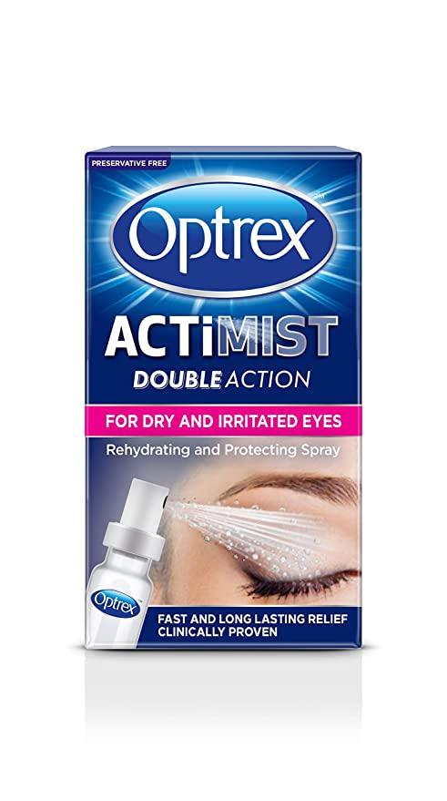 Optrex Actimist Double Action Spray for Dry and Irritated Eyes 10ml - welzo