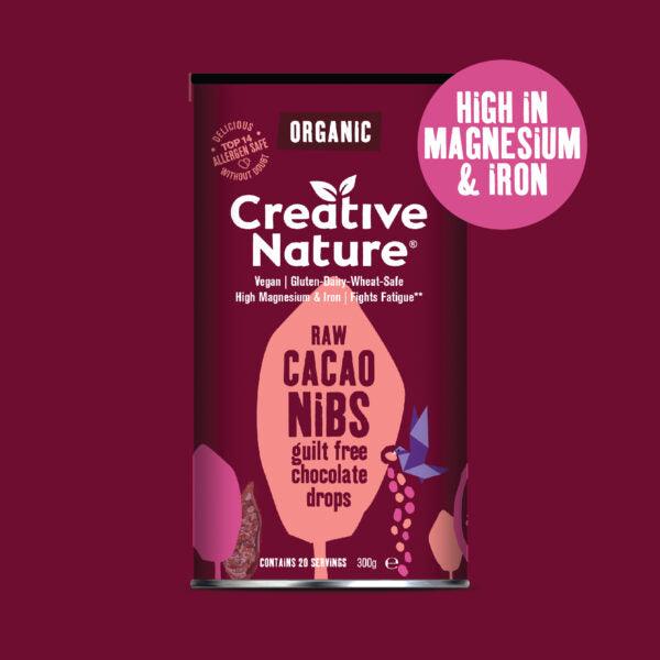 Organic Cacao Nibs 300g - Creative Nature - welzo