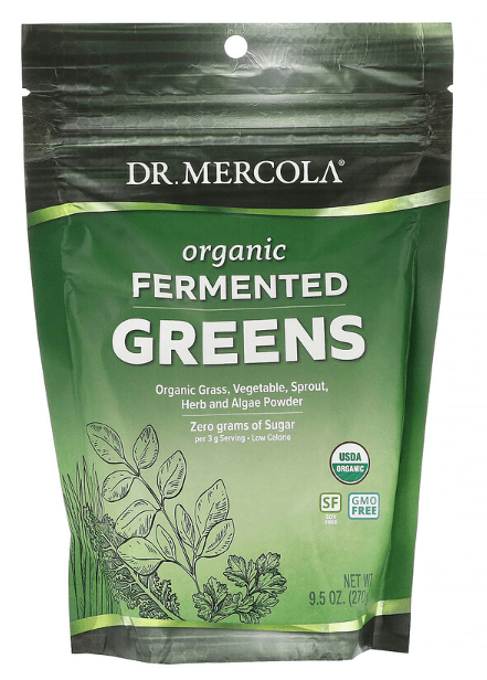 Organic Fermented Greens (90 servings): 1 bag - Dr Mercola - welzo