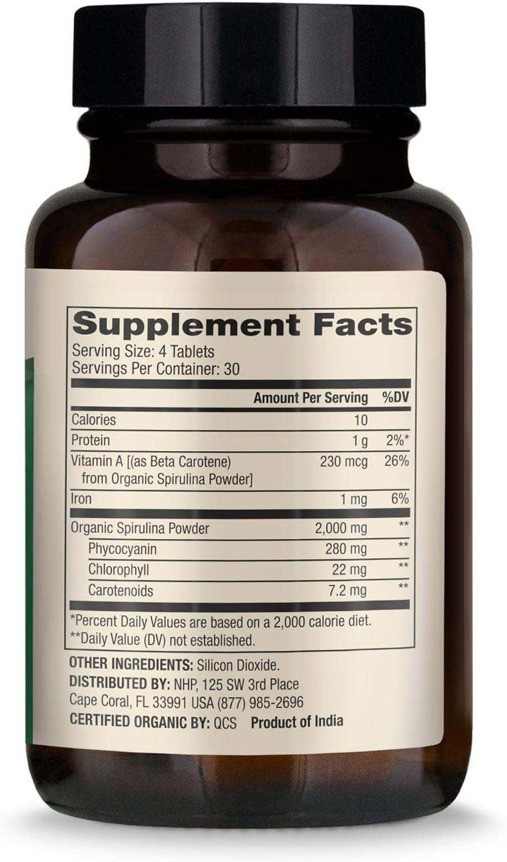 Organic Spirulina (Formerly Spiru-Blue) 120 Tablets - Dr Mercola - welzo