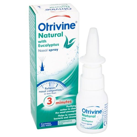 Otrivine Natural with Eucalyptus Nasal Spray 20ml - welzo