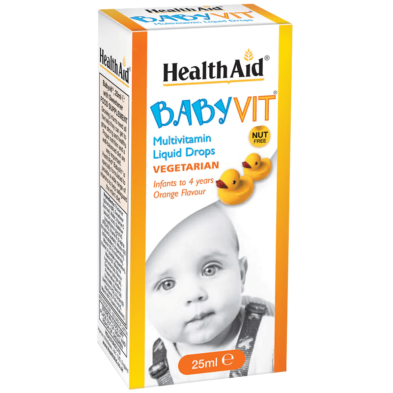 HealthAid BabyVit Multivitamin Drops Orange Flavour 25ml - welzo