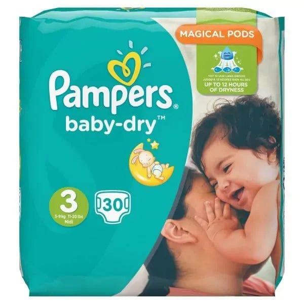 Pampers Baby Dry (unisex) Midi Pack of 30 - welzo
