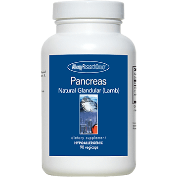 Pancreas Natural Glandular Lamb - 425mg 90 vcaps - Nutricology / Allergy Research Group - welzo