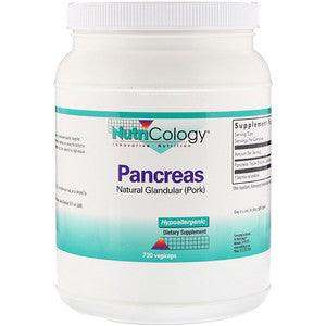 Pancreas, Natural Glandular Pork - 720 caps - Nutricology / Allergy Research Group - welzo