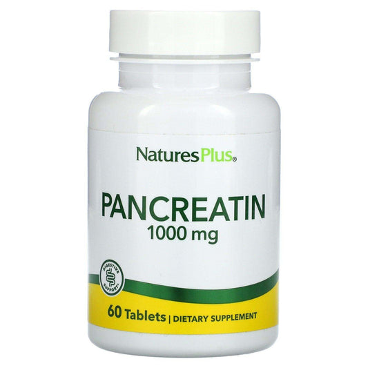 Pancreatin, 1000 mg, 60 Tablets - Nature's Plus - welzo