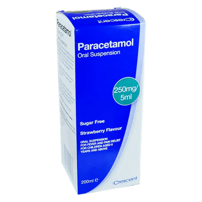 Paracetamol 250mg/5ml Oral Suspension 100ml - welzo