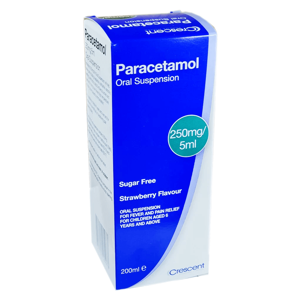 Paracetamol 250mg/5ml Oral Suspension 100ml - welzo