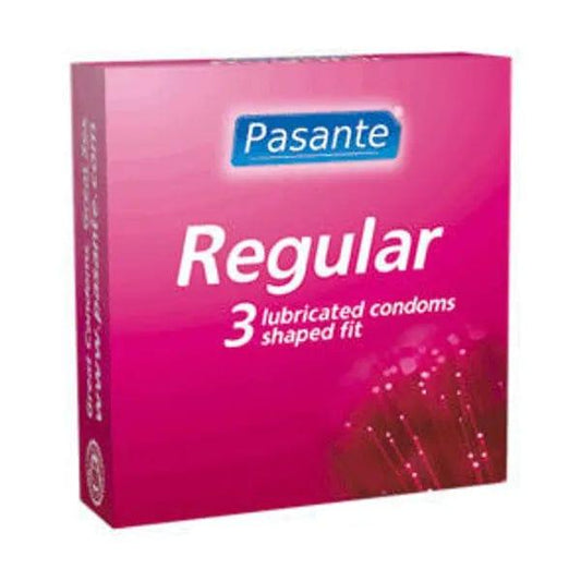 Pasante Regular Condoms Pack of 3 - welzo