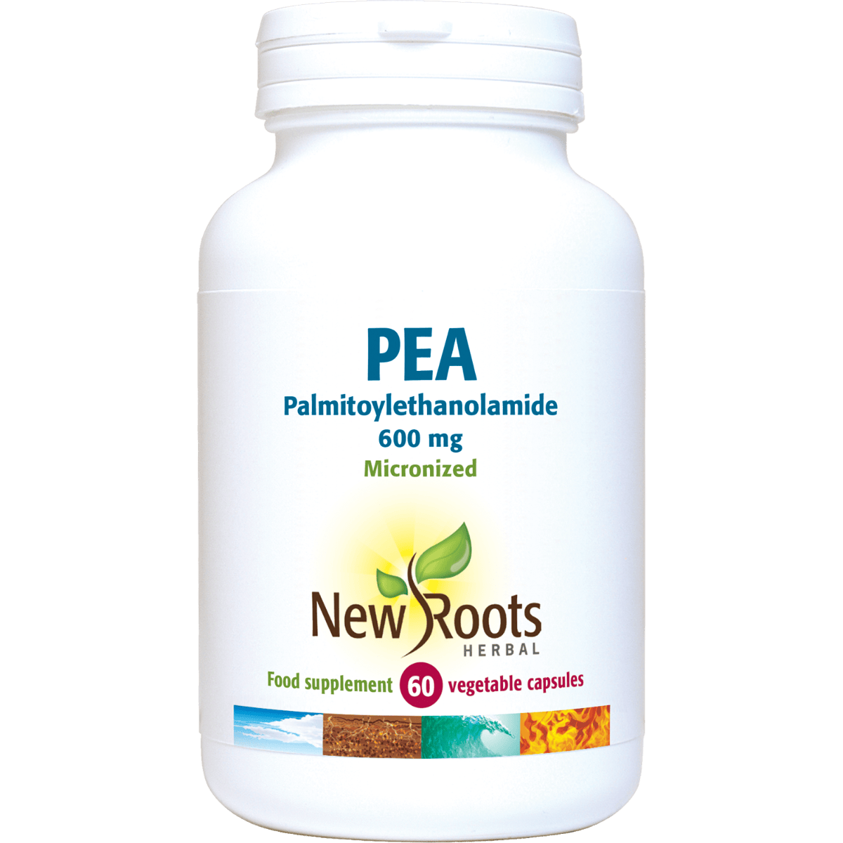 New Roots Herbal PEA Palmitoylethanolamide 600 mg – 60 Κάψουλες – εικόνα 2