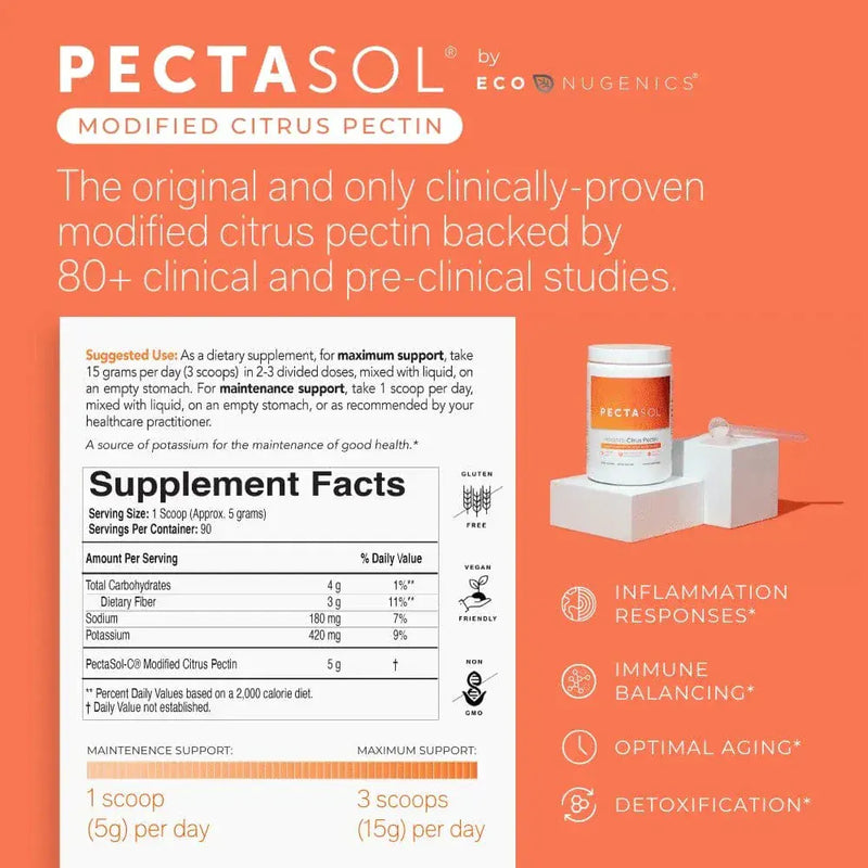 Pectasol -C (zmodyfikowana pektyna cytrusowa) 454G - Econugenics