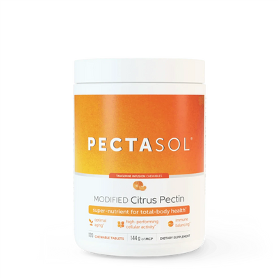 PectaSol-C (Modified Citrus Pectin) Tangerine Infusion - 120 Chewable Tablets - ecoNugenics - welzo