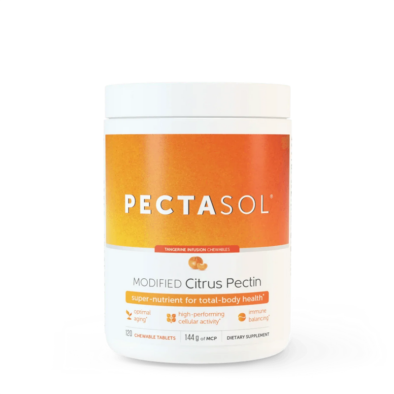 PectaSol-C (Modified Citrus Pectin) Tangerine Infusion - 120 Chewable Tablets - ecoNugenics - welzo