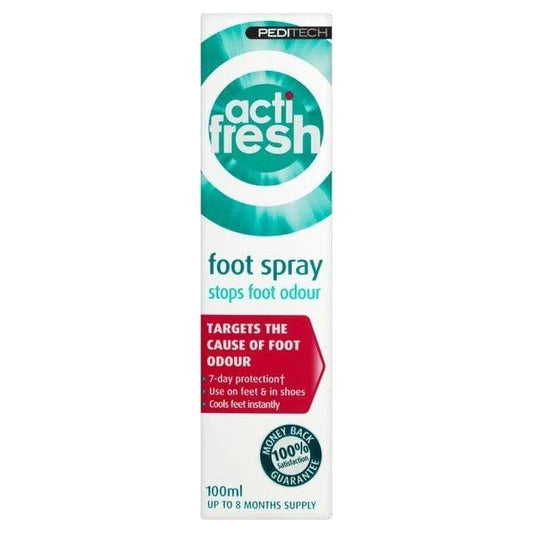 Peditech Actifresh Foot Odour Treatment 100ml - welzo