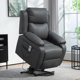 Oversized Recliner Massaging Armchair – Swivel Lounge Chair with Heat & Extended Footrest