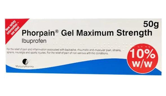 Phorpain (Ibuprofen) Max Strength 5% Gel - welzo