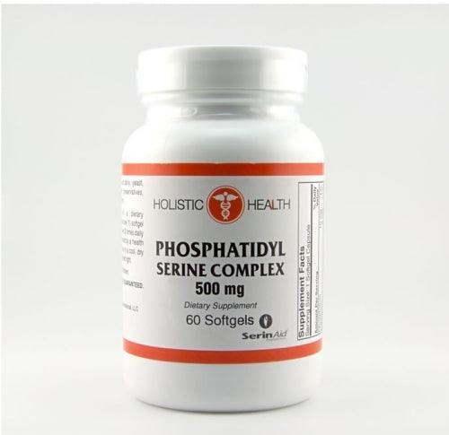 Phosphatidyl Serine (phosphatidylserine) Complex 500 mg (PS/PE/PC) 60 Softgels - Holistic Health - welzo