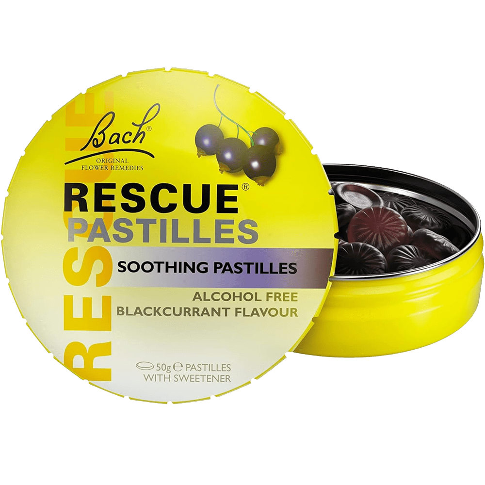 Rescue Soothing Pastilles Blackcurrant 50g - welzo