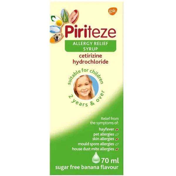 Piriteze Allergy Relief Syrup 70ml - welzo