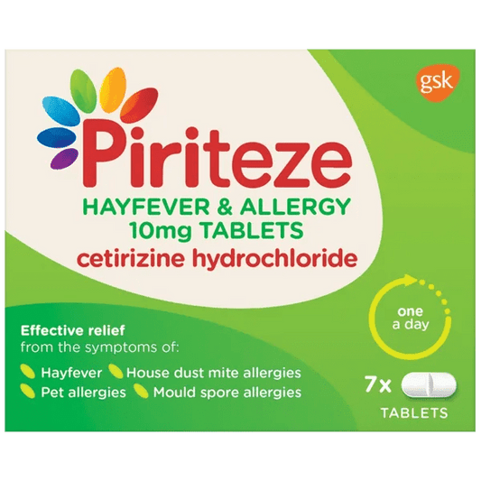 Piriteze Allergy Tablets - welzo