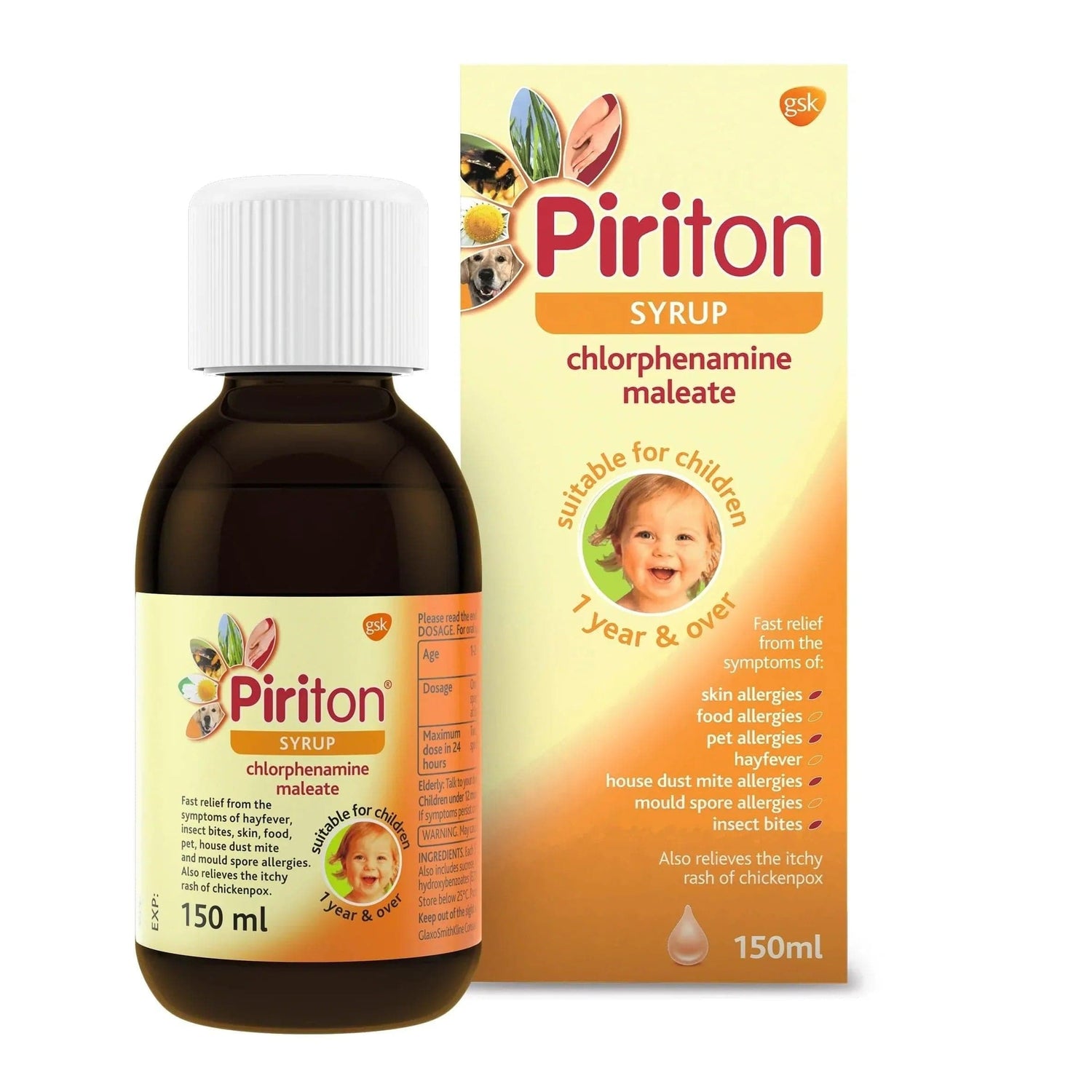 Piriton Syrup 150ml - welzo