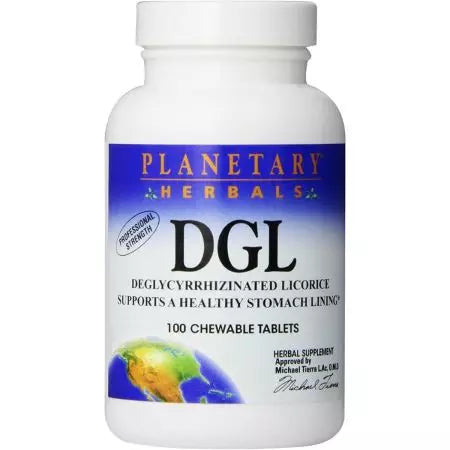 Planeetta yrtti DGL (deglycyrrizind Licorice) 100 pureskeltavaa tablettia