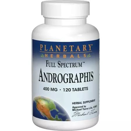 Planetarne Zioły Pełne spektrum andrographis 400 mg 120 tabletek