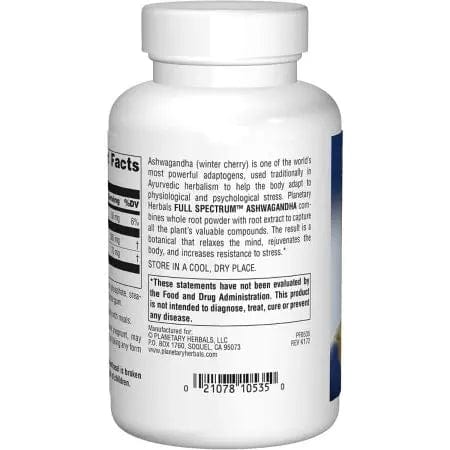 Herbales planetarias Espectro completo Ashwagandha 570mg