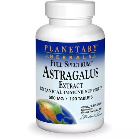 Planetų žolelių pilnas spektro astragalus ekstraktas 500 mg 120 tablečių