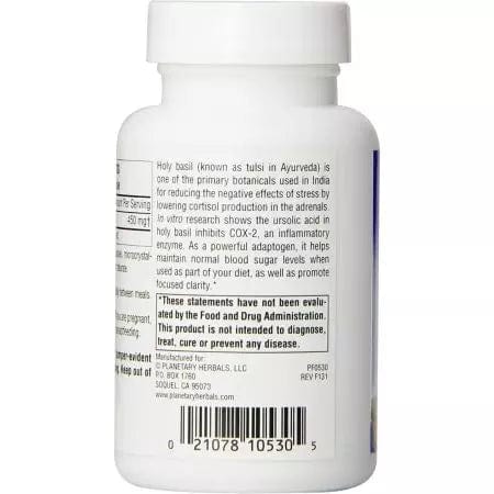 Planetary Herbals Holy Basil Extract 450mg 120 Capsules