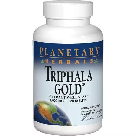 Planetų žolelių triphala auksas 1 000 mg 120 tablečių