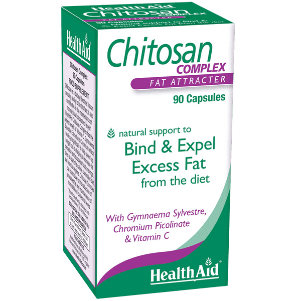 HealthAid Chitosan Complex Fat Attracter Capsules Pack of 90 - welzo