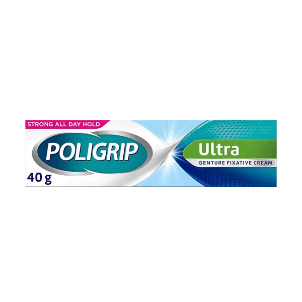 Poligrip Denture Fixative Cream Ultra 40g - welzo