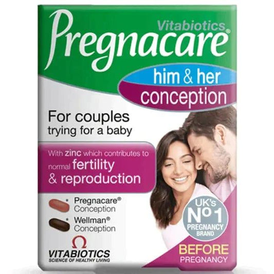 Pregnacare Conception Him & Her Tablets Pack of 60 - welzo