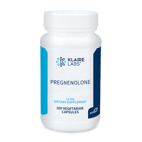 Pregnenolone (25 mg) 100 vegetarian capsules - Klaire Labs - welzo