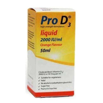 Pro D3 Liquid 2000 IU/ml 50ml - welzo