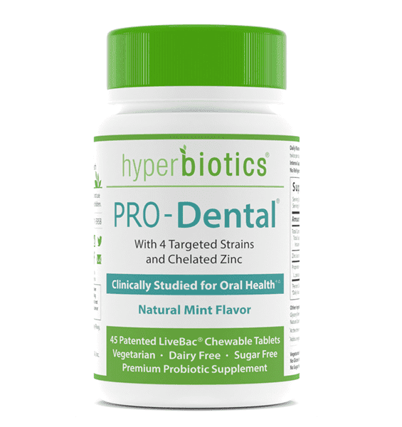 Pro-Dental Probiotics (Natural Mint Flavour) 45 Chewable Tablets – Hyperbiotics - welzo