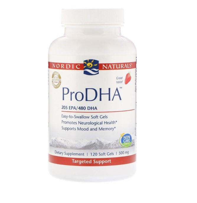 ProDHA (Strawberry) - 120 Soft Gels - Nordic Naturals - welzo