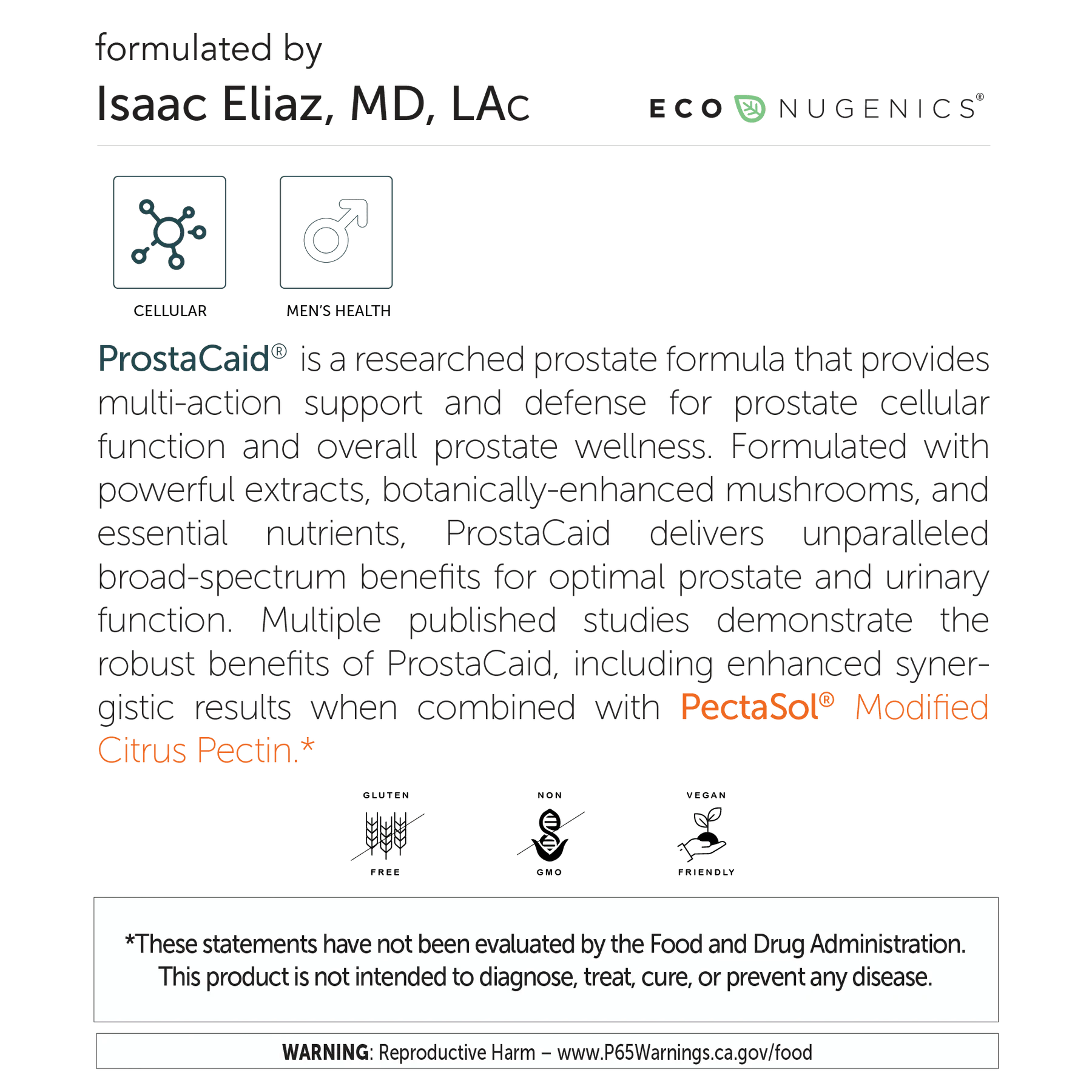 Prostacaid, 120 κάψουλες - Econugenics