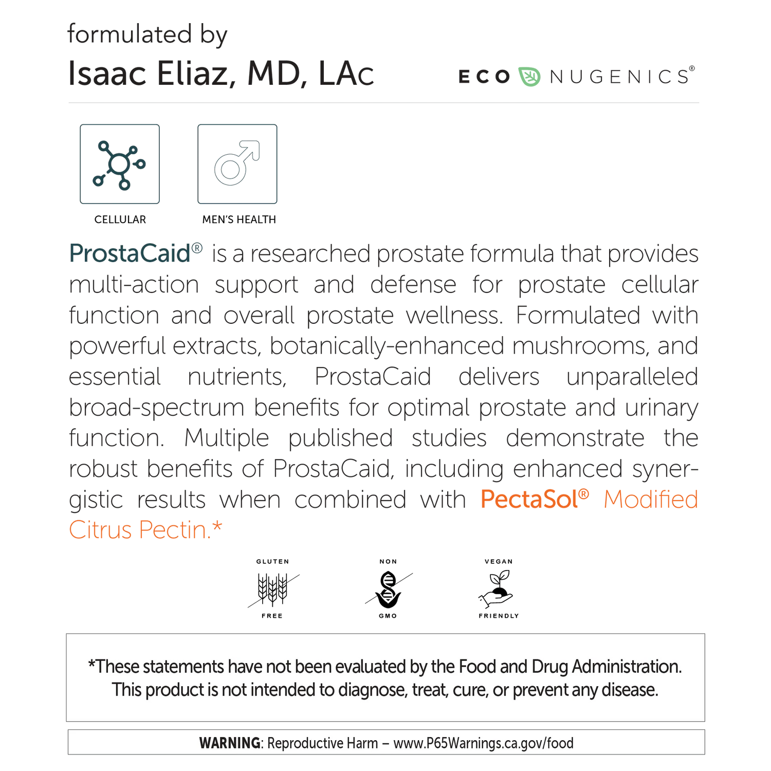Prostacaid, 120 κάψουλες - Econugenics