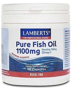 Pure Fish Oil 1100mg - 180 Capsules - Lamberts - welzo